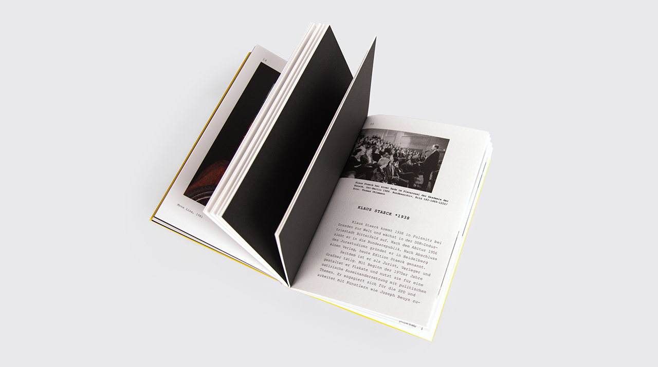  Johanna Unterberg,  Ausstellungspublikation Klaus Staeck