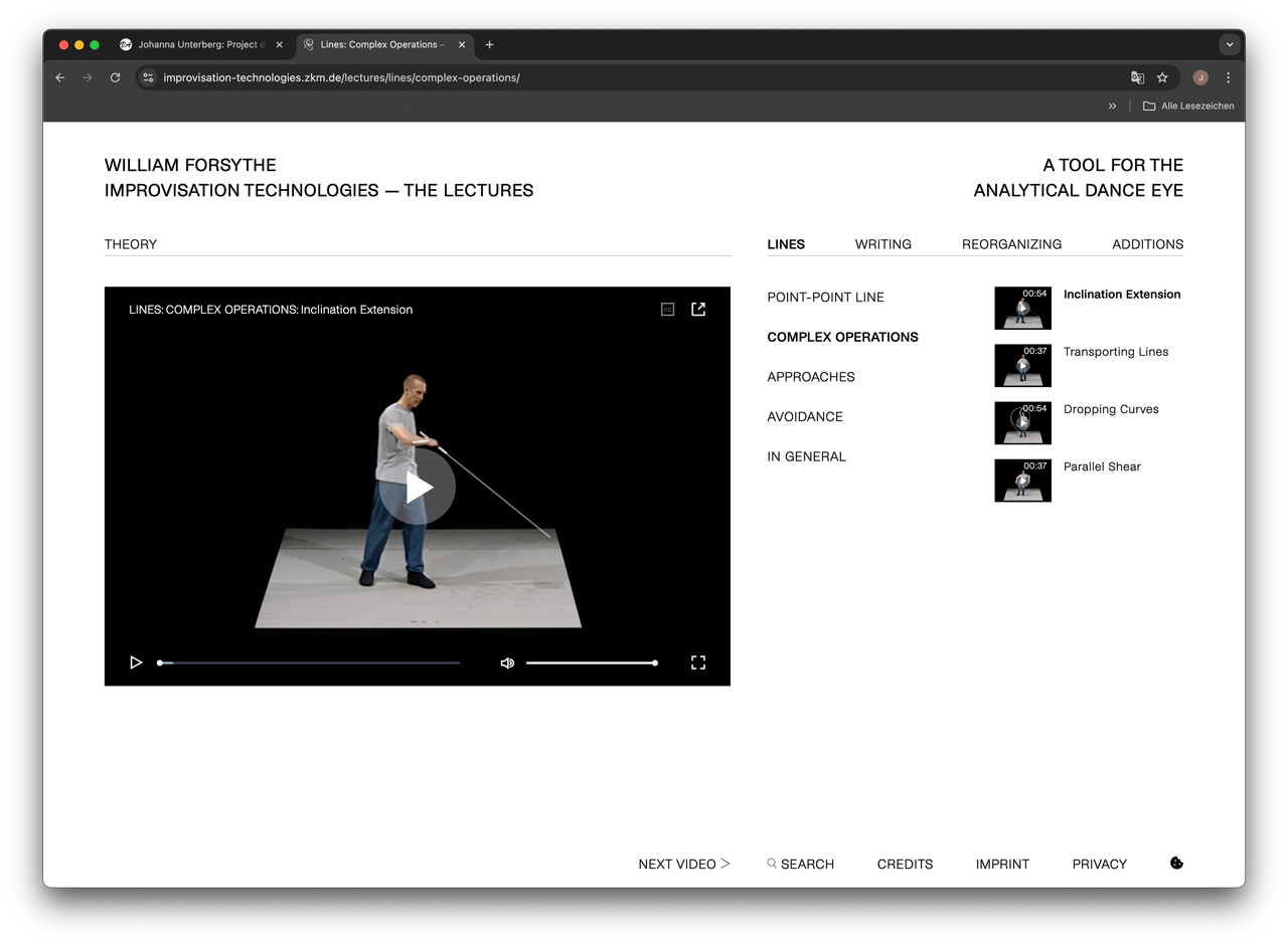 Johanna Unterberg, Webdesign